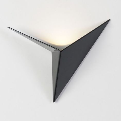 – Applique murale LED noire ultra design – Finition laquée – Diffusion lumineuse élargie pour ambiance chaleureuse – Installation facile (1/5)
