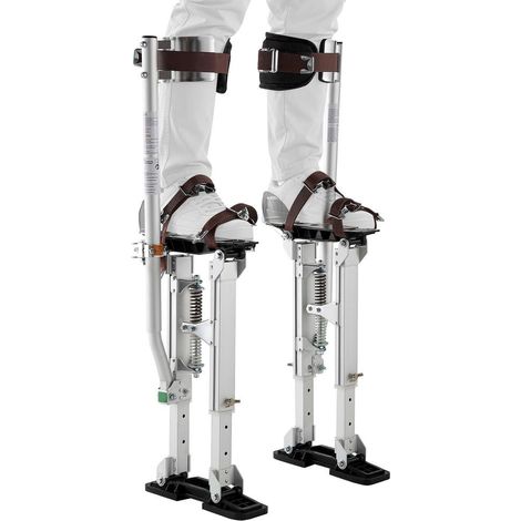 Échasses de plaquiste réglables 40,9-61,3 cm en aluminium, pour peinture et décoration, charge 103 kg (1/5)