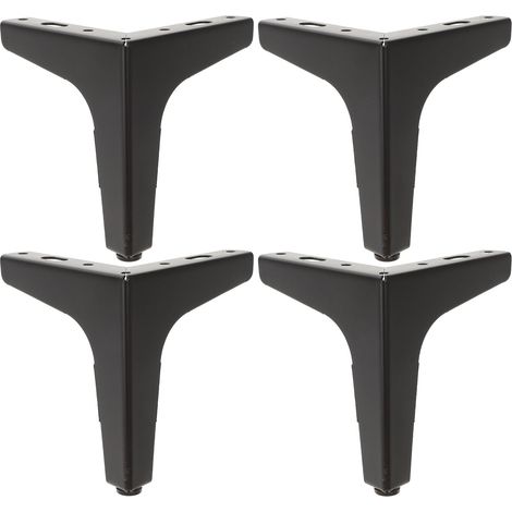 Möbelfüße 4 Stück schwarz 13 cm für Sofas und Kommoden hohe