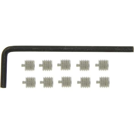 Vis pointeau HESO pour béquille sachet de 10 pièces M6 et 1 clé alêne 3 - CHRISLIGNE CADAP