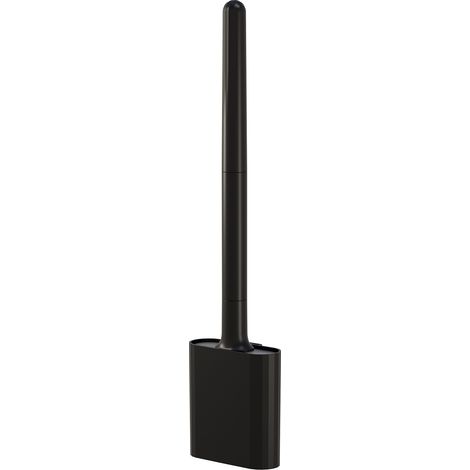 APEX Brosse WC en silicone avec support à séchage rapide - Brosse WC plate en silicone, tête flexible pour un nettoyage en profondeur (1/5)