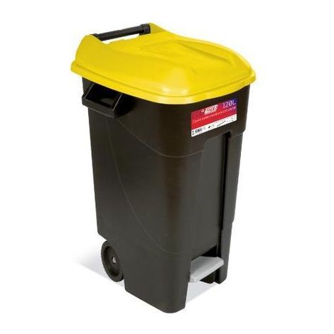TAYG CONTENEDOR 120 L.C/PEDAL RUEDA 600568886 mm.AMARILLO