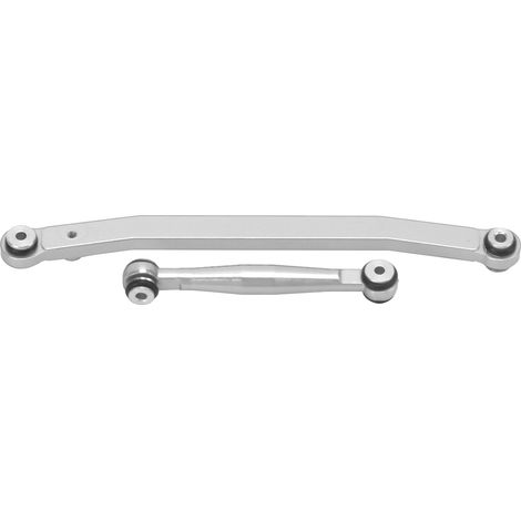Lenkgestänge aus Aluminiumlegierung für Axial SCX24 90081 1/24 RC-Cars (silberne Ersatzteile) (1/5)