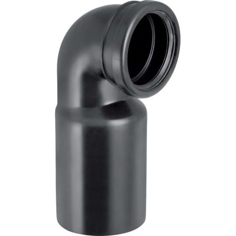Geberit raccordement Pe 366925161 DN 90/90, 90Grad, PE-HD, pour mur WC (1/3)