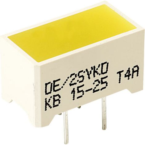 Kingbright DE/2SYKD LED-Bargraph 2fach Gelb  (L x B x H) 14 x 7.5 x 8 mm