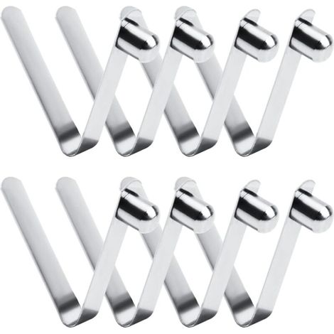 Stück Federklemmen, 8 mm Kajak-Federklemmen, Edelstahl-Druckknopf-Federklemmen für Campingpaddel und Zeltstangen