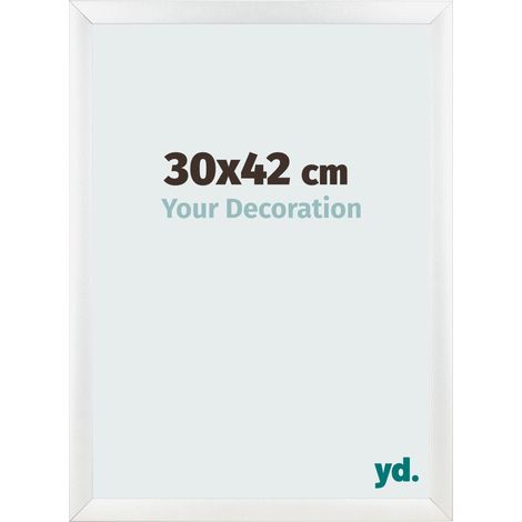 yd. - Cadre photo 30x42 - Blanc Brillant - MDF - Pisa (1/5)