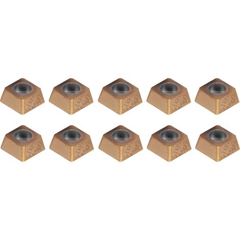 Lot de 10 plaquettes de tournage carbure, lame de fraisage CNC, jeu d'outils SPMT040204HD