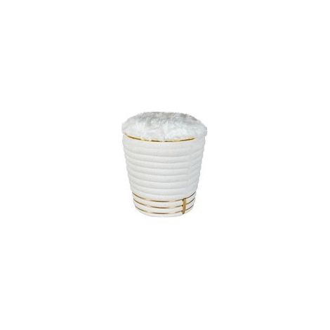 Tabouret Doric - Blanc, Or (1/5)
