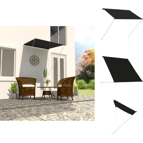 Markisen - Living Einziehbare Markise 100×150 cm Anthrazit (1/5)