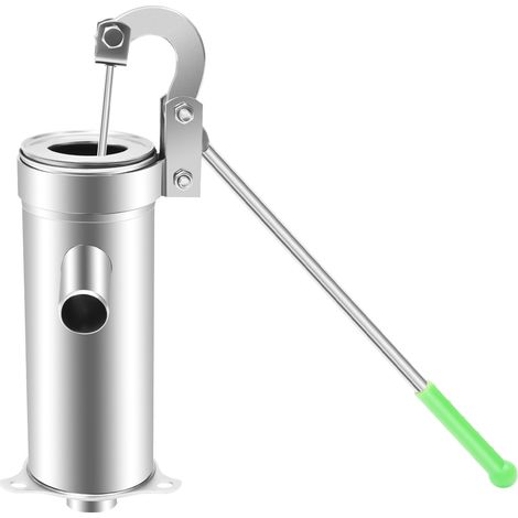 Pompe d'aspiration en acier inoxydable Pompe à jet d'eau manuelle Pompe à pitcher à main pour jardin à la maison (1/5)