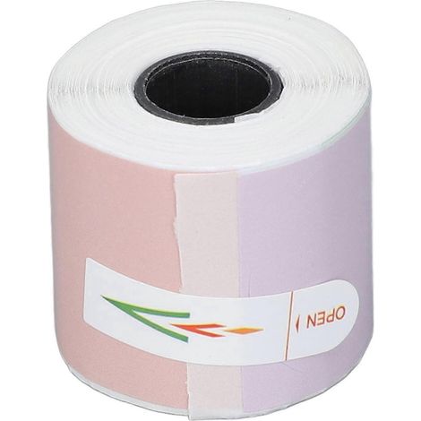 Étiquettes rondes à transfert thermique 30 x 30 mm, portables, auto-adhésives, pour petites entreprises, monochromes (1/4)
