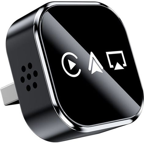 Adaptateur Carplay Sans Fil 3 en 1 AirPlay Carplay Android Auto Dongle USB Plug et Carplay Filaire Vers Sans Fil Noir