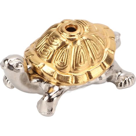 Schildkrötenförmiger Räucherstäbchenhalter, leicht zu reinigen, aus Metall, für Wohnzimmer, Büro, Meditation. (1/5)