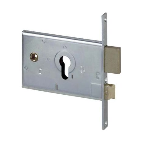 SERRATURA METALLO INFILARE 44120 CISA  B.Q ZINC F.MM 16 F.SAGOM M2+SCR H.MM 82 E.MM 60