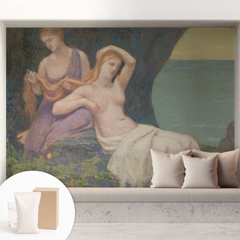 Carta Da Parati Non Tessuto - Con Colla Gratuita - Con Motivi Moderni - Design Elegante Per Pareti Scena marinara 208x146 cm (1/5)
