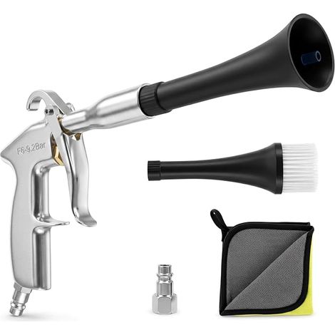 Pistolet de Nettoyage Voiture Air Comprimé 0.8 MPa Kit Habitacle (1/5)
