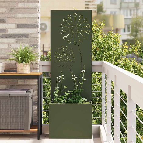 Garten Sichtschutz-Leinwand Olivgrün 50 x 150 cm