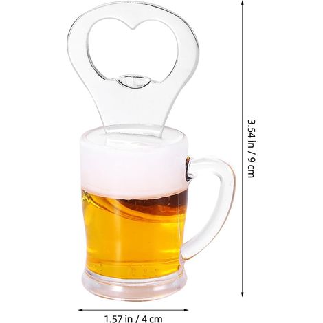 6pièces Ouvre-bouteille Magnétique Forme Bière pour Réfrigérateur Ouvre-bouteille Vintage Pratique Outils pour Bar et Cuisine (1/5)
