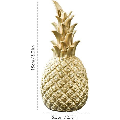 Moderne skandinavische Ananas-Dekoration aus Kunstharz für Wohnzimmer, Weinkeller, Fenster, Büro, Inneneinrichtung (1/5)