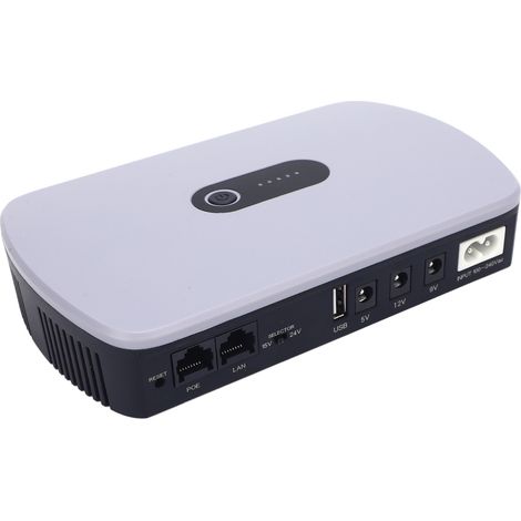 Onduleur batterie de secours 10400mAh grande capacité alimentation ininterrompue DC pour routeur modem caméra prise UE 100-240V (1/5)