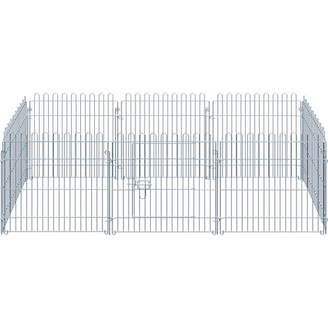 Enclos pour chiots 8 pièces Pl 63 x H60 cm