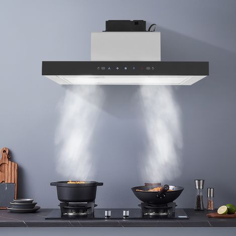 60cm Edelstahl Unterschrank-Dunstabzugshaube, LED-Lichtern, 350CFM Saugleistung (1/5)