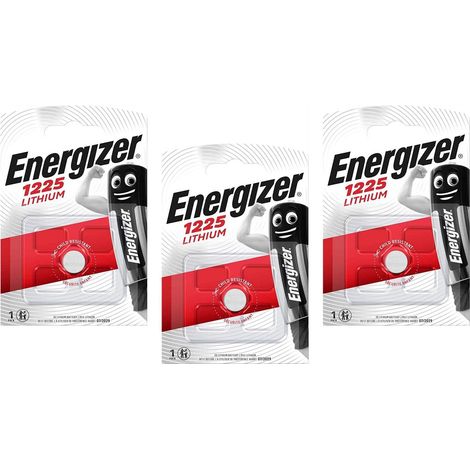 ENERGIZER Lot de 3 Blisters de 1 Pile Lithium CR 1225