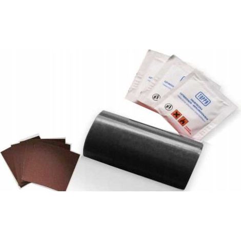 Kit de reparación de lona 220x10cm NEGRO (1/3)