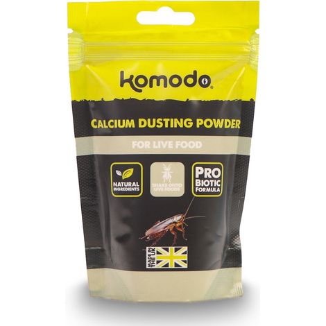 Calcio Komodo en polvo para espolvorear 200 g - calcio con vitamina D3 (1/2)