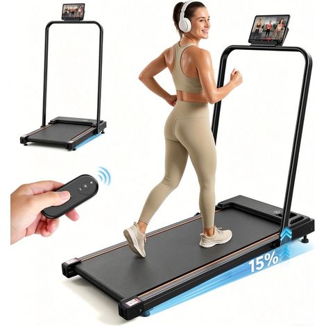 Tapis de Course Pliable - FT41 Tapis Marche - Moteur 2.5HP, Inclinaison 15%,Vitesse 1–10km/h, Pour Adult (1/5)