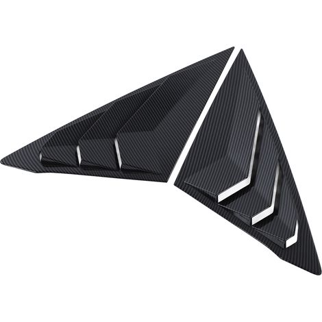 2 Heckscheibenaufkleber in Carbon-Optik mit Trittbrettern für Honda Civic Modelljahr 11 (ab 2022). (1/5)