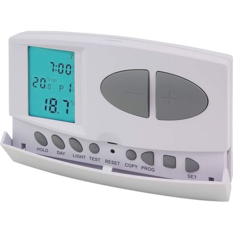 Poly Pool PP1465 Cronotermostato Digitale Estate Inverno Display LCD 6 Intervalli Funzione Antigelo colore Bianco (1/4)