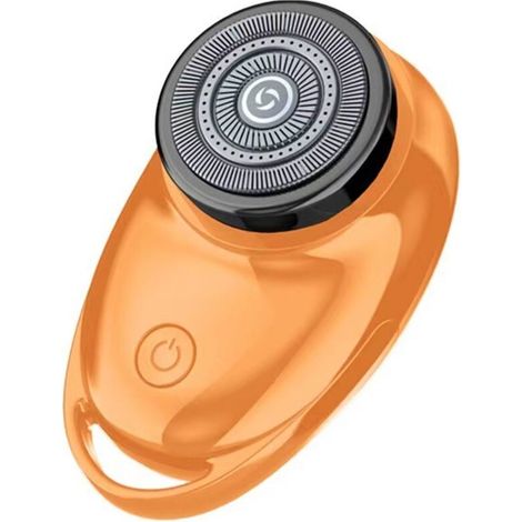 Mini-Elektrorasierer mit USB-aufladbarem Schlüsselanhänger, tragbar für Reisen und den Einsatz im Freien, perfektes Geschenk für Partys und Geburtstage.  - Crezuo