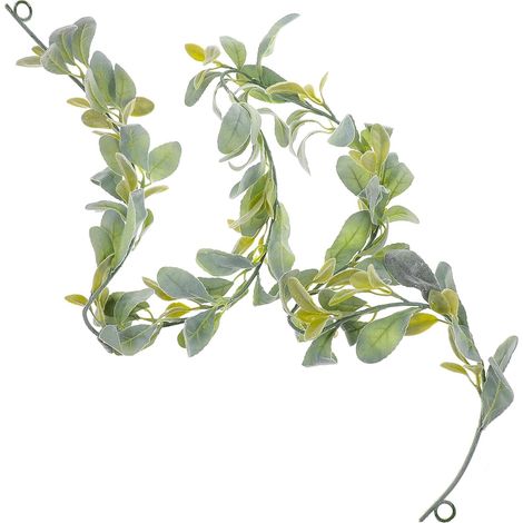 Artificial Green Fabric Ivy Garland with Vibrant Leaves, Hanging Artificial Vine for Seasonal Wall or Door Decoration (1/5)
