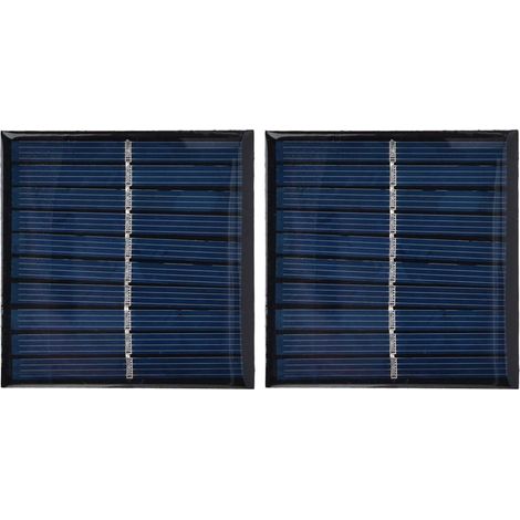 2Pcs Mini Panneau Solaire Portable Cellule Encapsulé Epoxy Flexible DIY Utilisation 0.7W 5V 0-140mA (1/5)