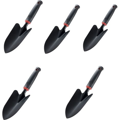 Cazzuola da giardino, paletta a mano, pesante, con manico ergonomico, resistente alla ruggine, piccola vanga per piantare, trapiantare, diserbo, spostare e lisciare il terreno, regalo per giardinieri