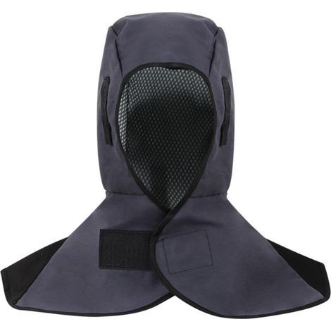 Cagoule de soudage. masque de soudage. casquette de soudeur avec protection du cou. casquette de soudage respirante. casque de soudage de protection (44. gris) (1/5)