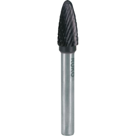 RUKO Fraise en carbure RBF Ø 10 mm Longueur de tête 20 mm Ø de queue 6 mm TiCN Denture KVZ 4 - 116032TC (1/5)