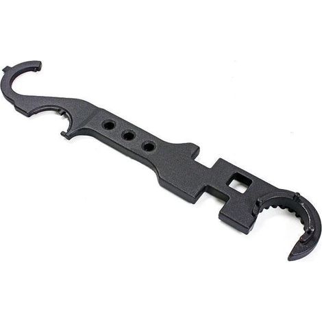 Outdoor Field Tool - Black Multi-function Wrench - High Hardness Full Steel Screw Wrench (1/5)