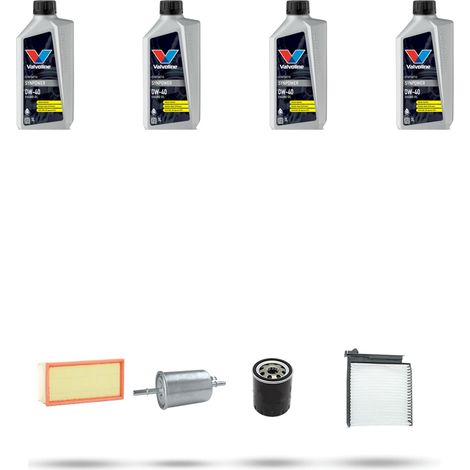 Kit tagliando 4 FILTRI e 4L OLIO compatibile con Renault Clio III 2.0 16V 102kw Dal 2006 (1/5)