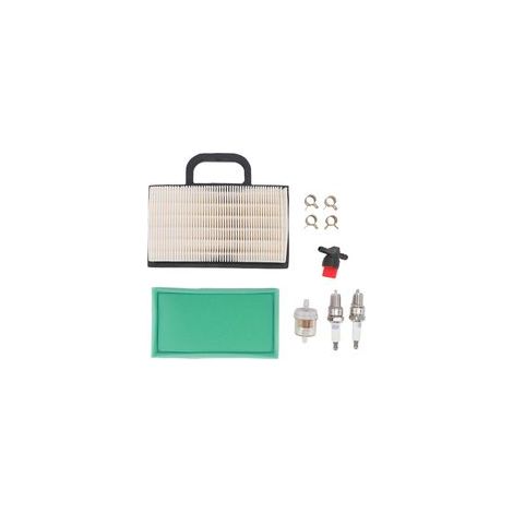 Kit de filtre à air pour tondeuse à gazon, filtre à air, bougie d'allumage, soupape de rechange, pièces de rechange pour tracteur tondeuse BS (1/5)