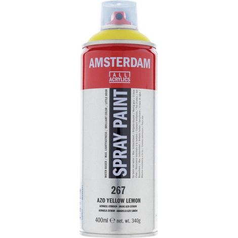 Bombe de peinture Amsterdam 400ml jaune azo citron (1/3)