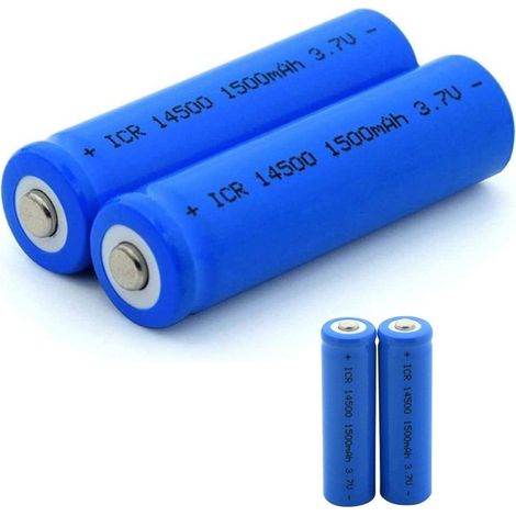 Trade Shop - 4 BATTERIEN IN IONI LITIO 3.7V 1500MAH ICR 14500 PER MICROFONO MODUL - (1/5)