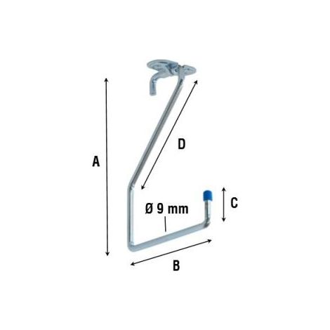 Gancio Multiuso Ad 'L' Art.4100 Cm 15 X 25
