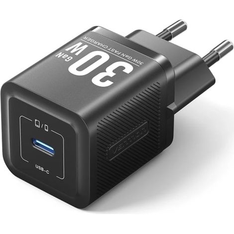 El cargador de pared Vention GaN de 30W es la solución perfecta para quienes buscan velocidad y eficiencia en la carga de sus dispositivos. Gracias a
