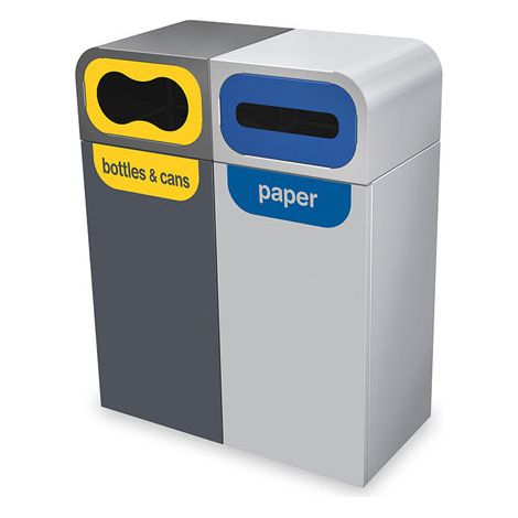 Papelera Biresiduo Gran Capacidad Bruselas 120 litros