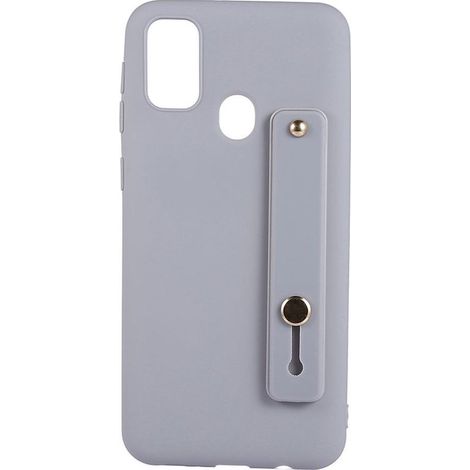Coque arrière souple pour Samsung Galaxy M21 - Avec poignée - Gris mat - Étui de protection (1/3)