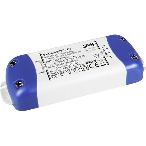 Self Electronics SLD40-800IL-ES Driver de LED à courant constant 40 W 800 mA 25 - 50 V/DC dimmable, montage sur des sur (1/4)