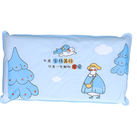 Coussin rafraîchissant d'été mignon et glacé pour adultes, étudiants, maison, dortoir, bleu ciel-AquaForge (1/5)